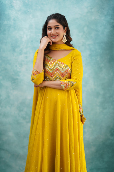 EXP - Zaara - Yellow Anarkali