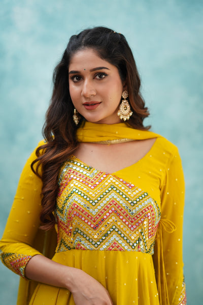 EXP - Zaara - Yellow Anarkali