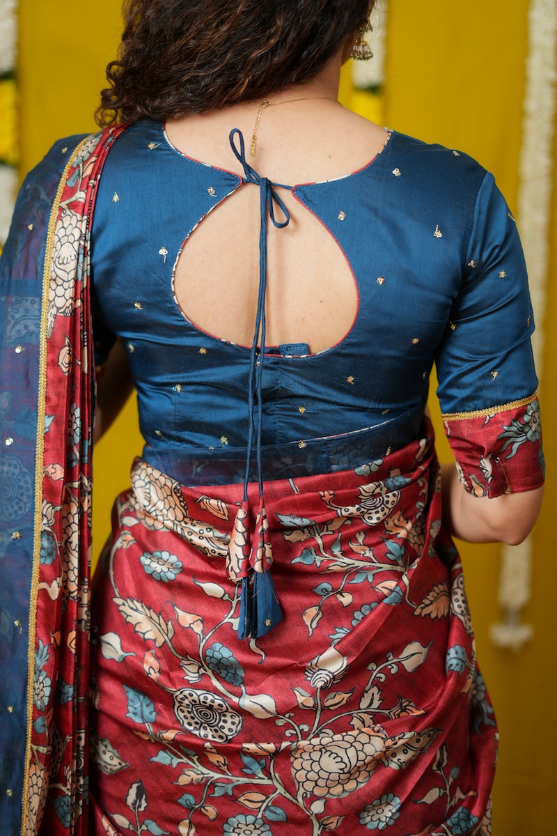 Manaswini Teal Lehenga Set