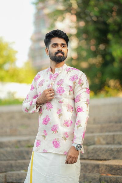 Arsh - Off white Pink Floral