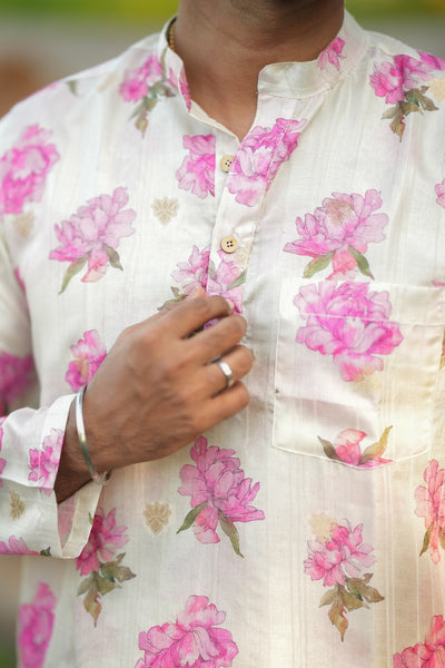 Arsh - Off white Pink Floral
