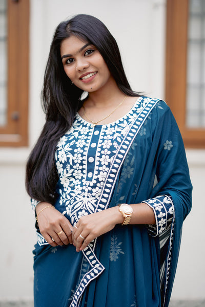 Gizia - Teal Blue Salwar