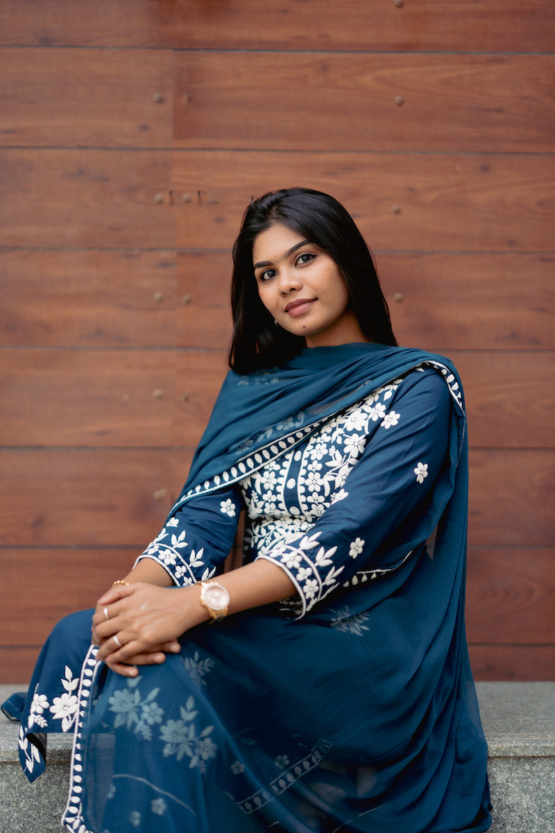 Gizia - Teal Blue Salwar