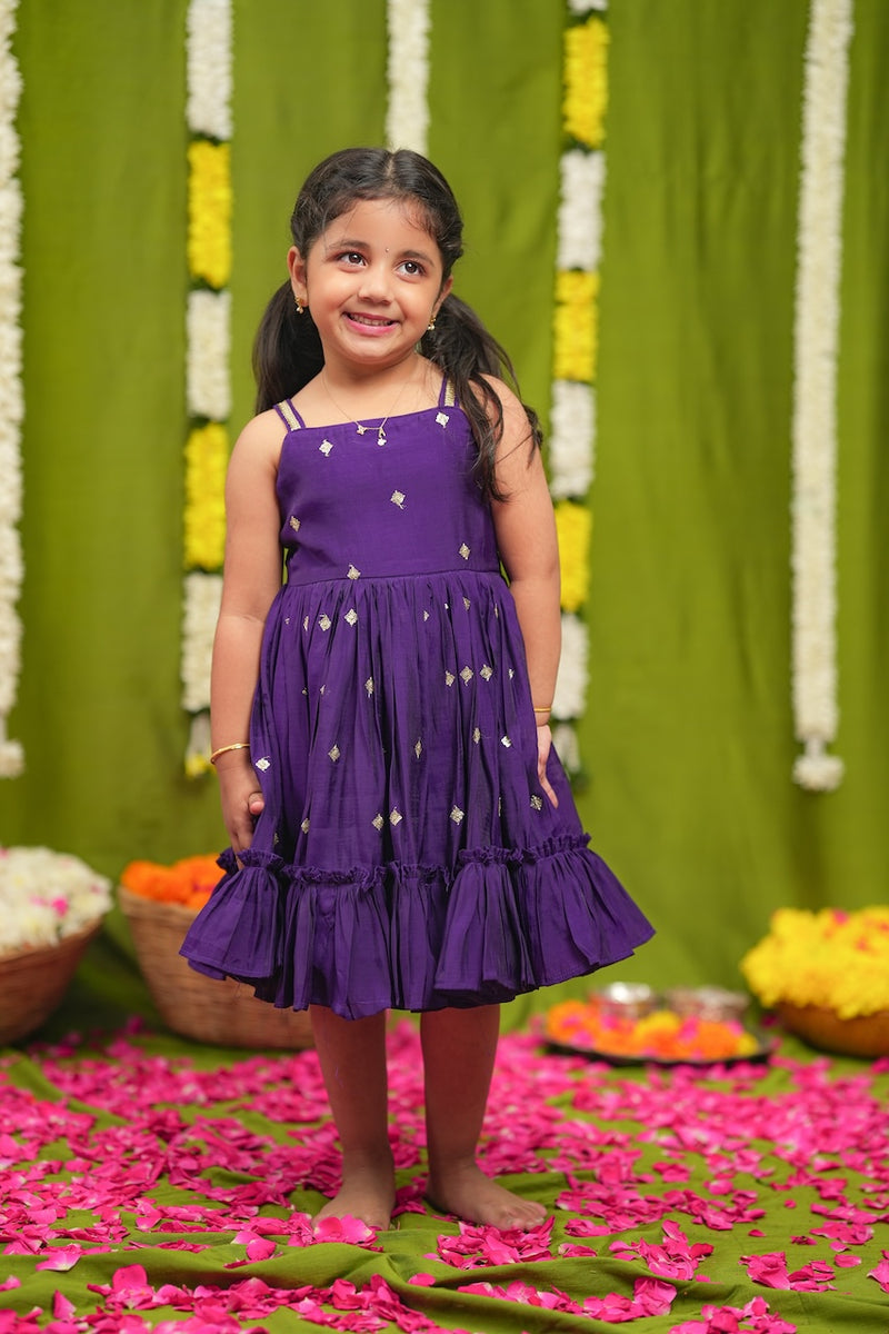 Meera violet Frock Mini
