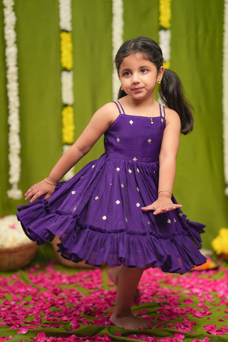 Meera violet Frock Mini