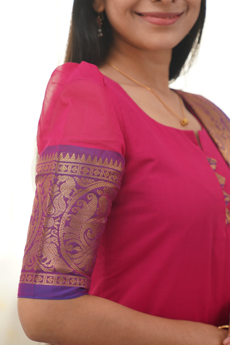 Meera -Pink & blue