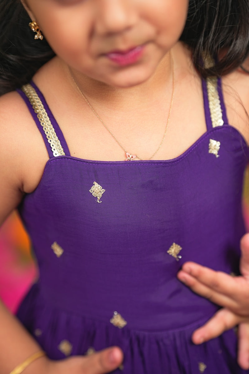 Meera violet Frock Mini