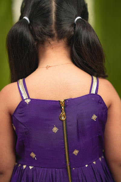 Meera violet Frock Mini