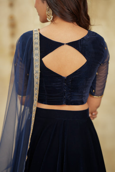 NAVYA Velvet Lehenga