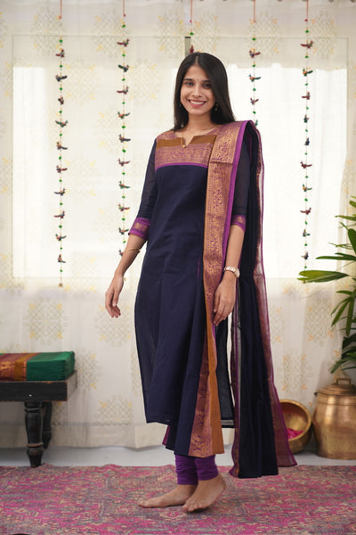 Meera - Royal Blue & Pink