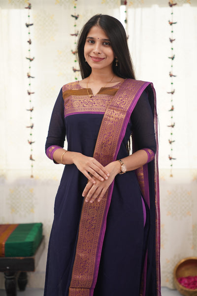 Meera - Royal Blue & Pink