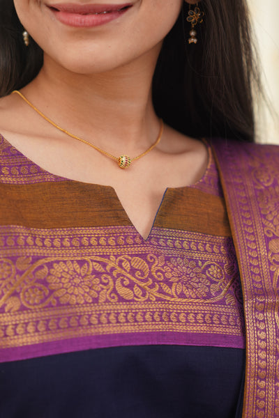Meera - Royal Blue & Pink