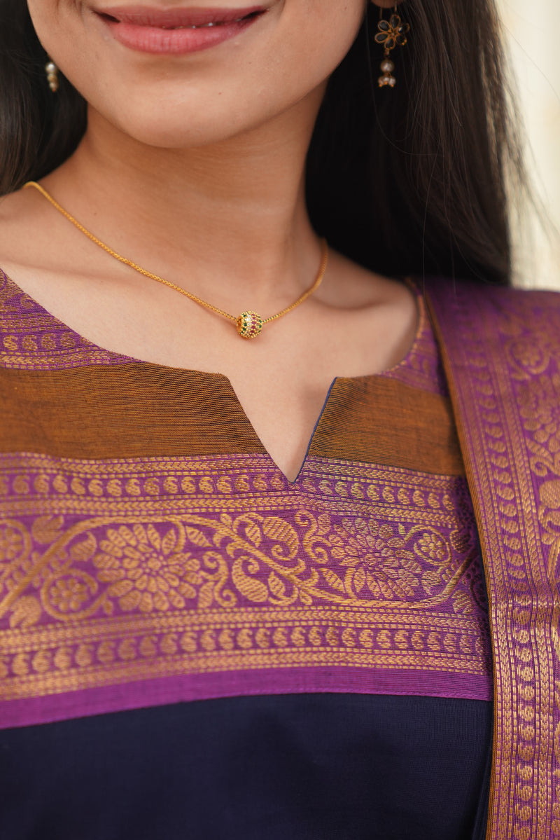 Meera - Royal Blue & Pink