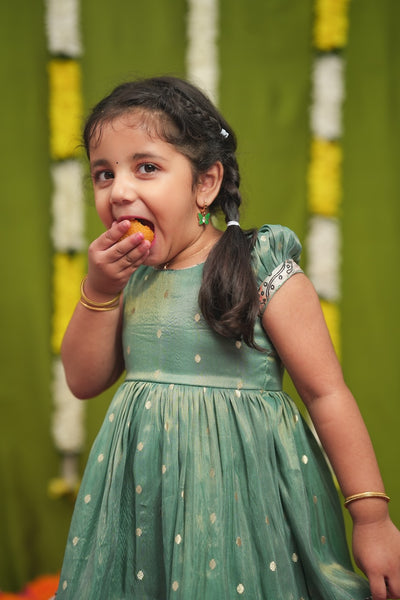 Charita Pastel green Frock Mini