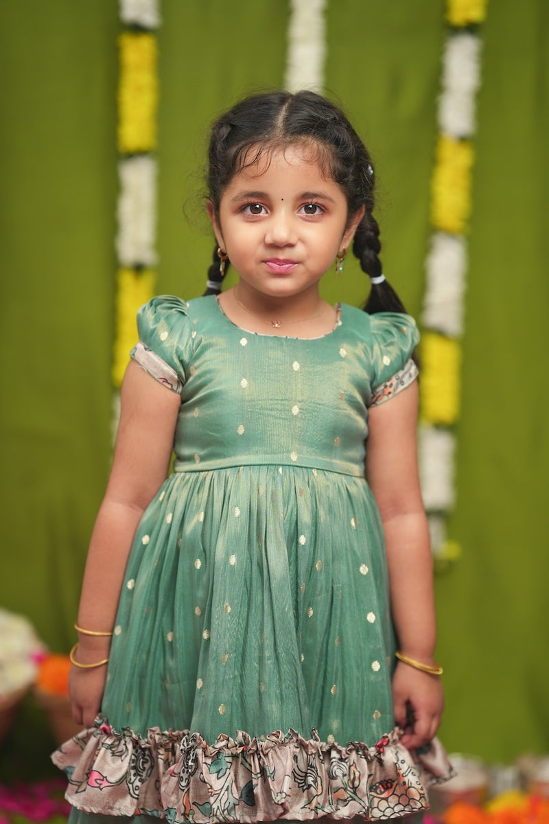 Charita Pastel green Frock Mini