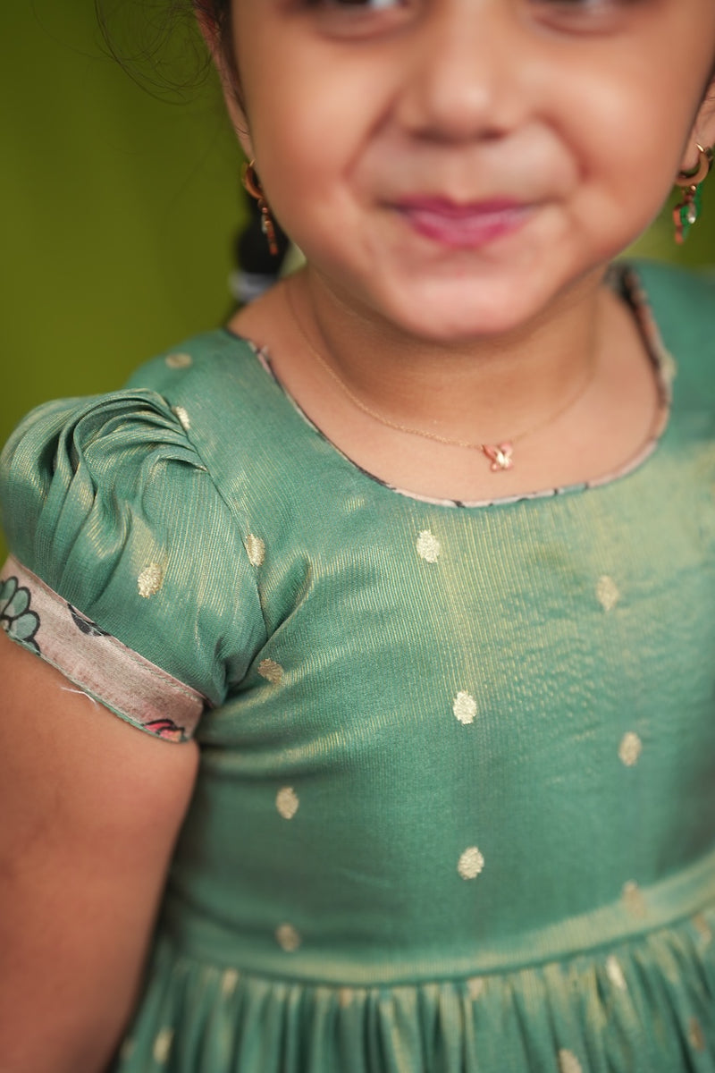 Charita Pastel green Frock Mini