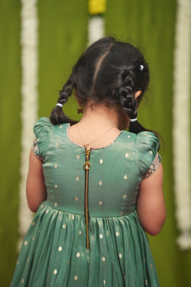 Charita Pastel green Frock Mini