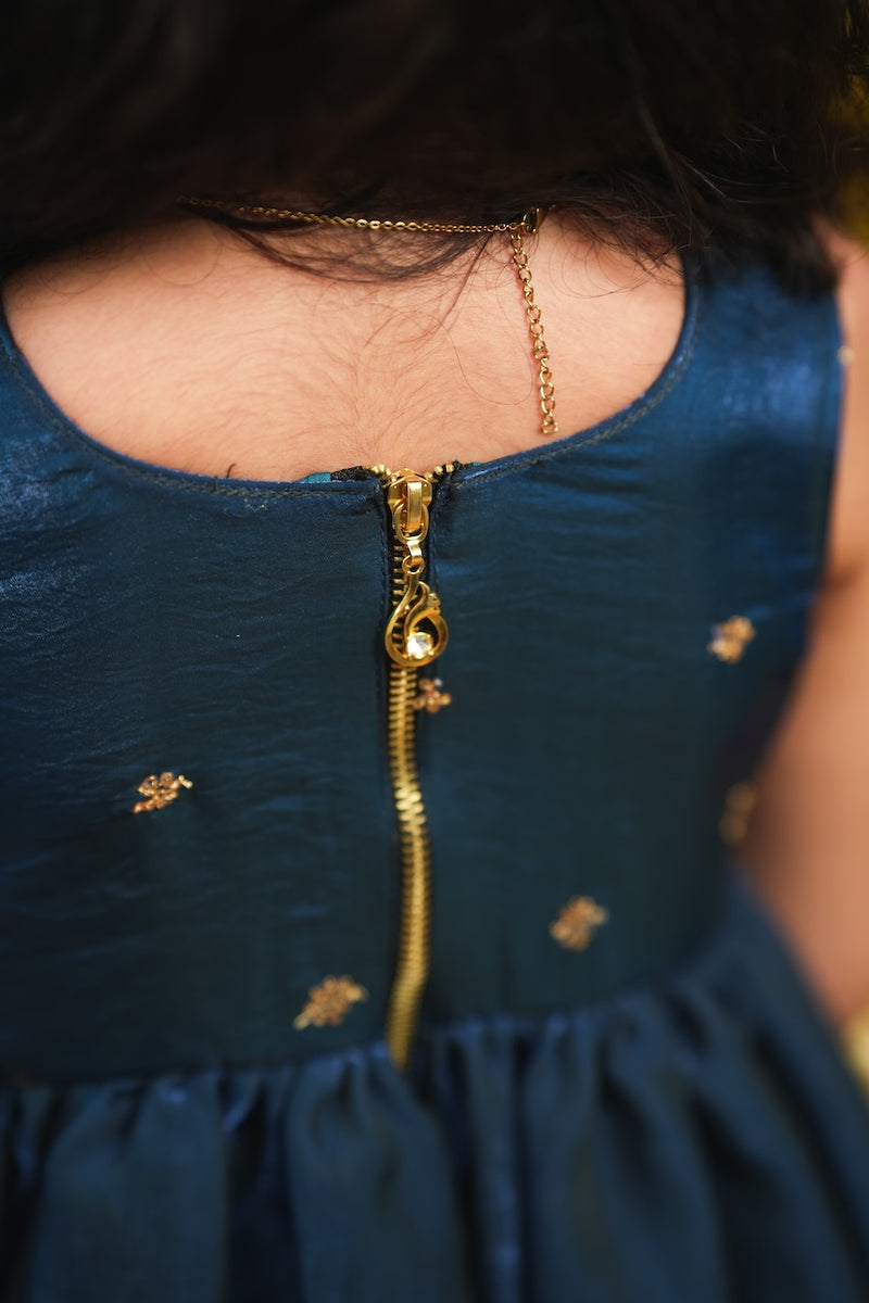 Mrinalini Blue Frock Mini