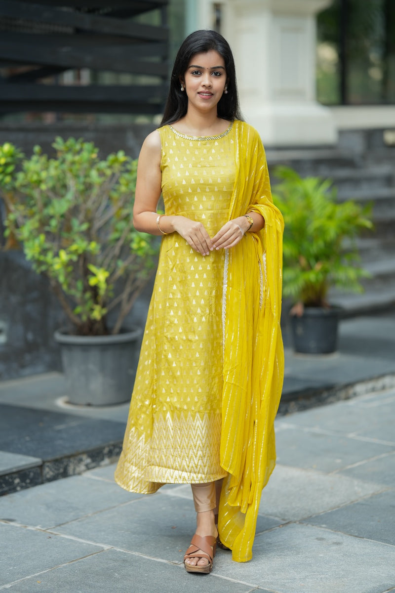 Aadhira mustard yellow