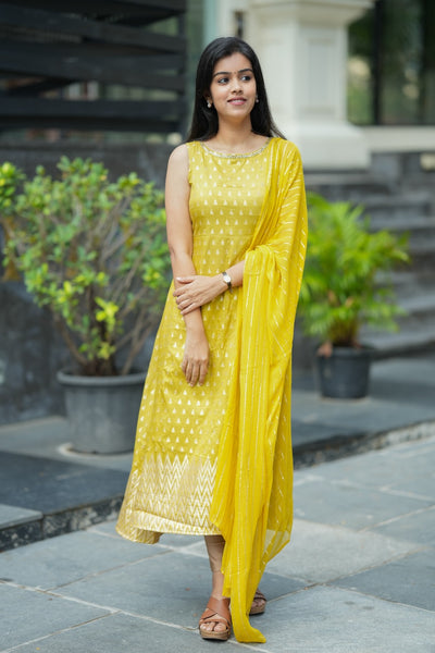 Aadhira mustard yellow