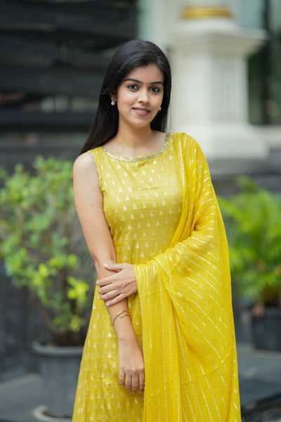 Aadhira mustard yellow