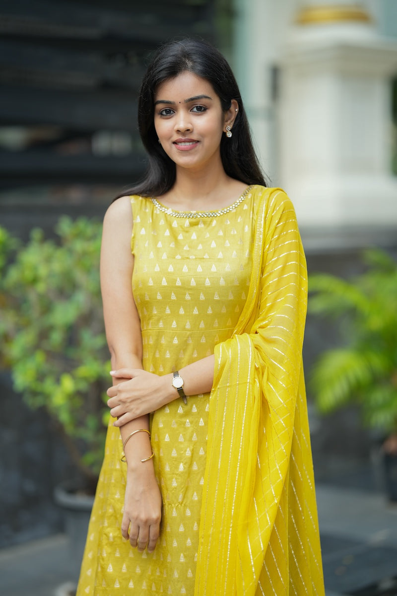 Aadhira mustard yellow