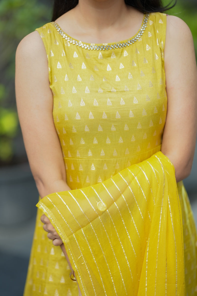 Aadhira mustard yellow