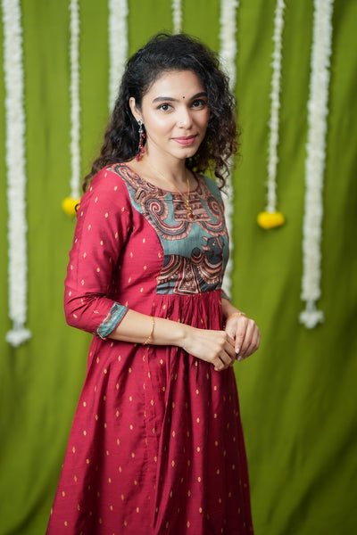 Vedha Red Co-ord Set