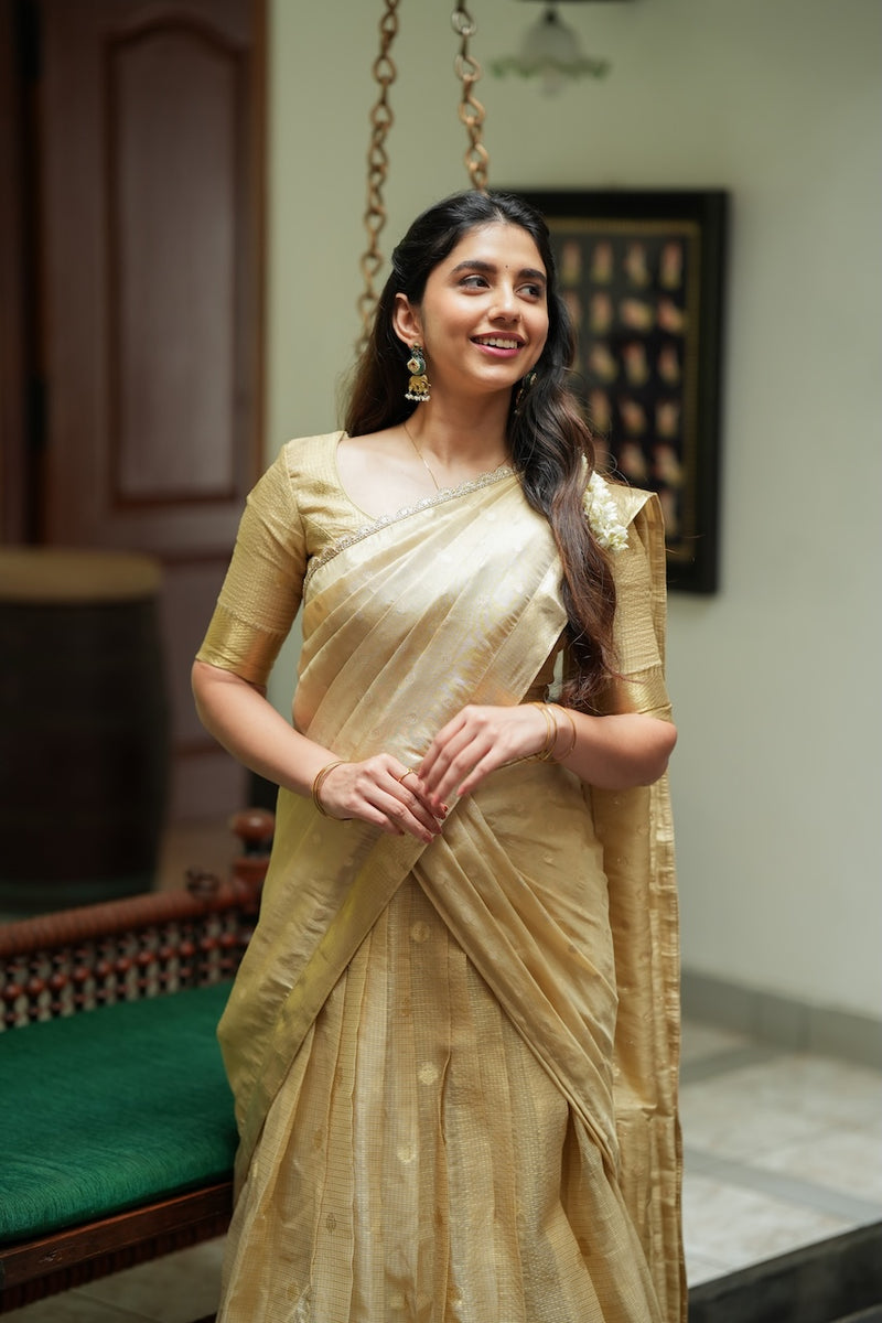 Sarasvati Gold Halfsaree