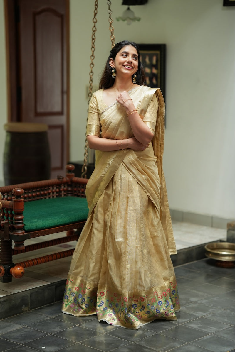 Sarasvati Gold Halfsaree