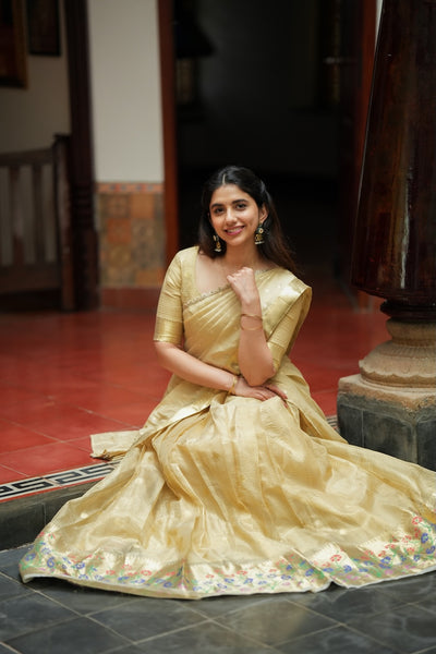 Sarasvati Gold Halfsaree