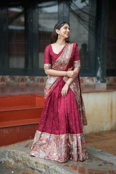 Manaswini Red Lehenga Set