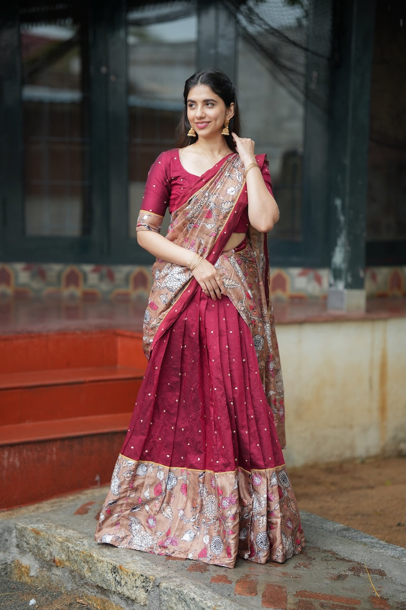 Manaswini Red Lehenga Set