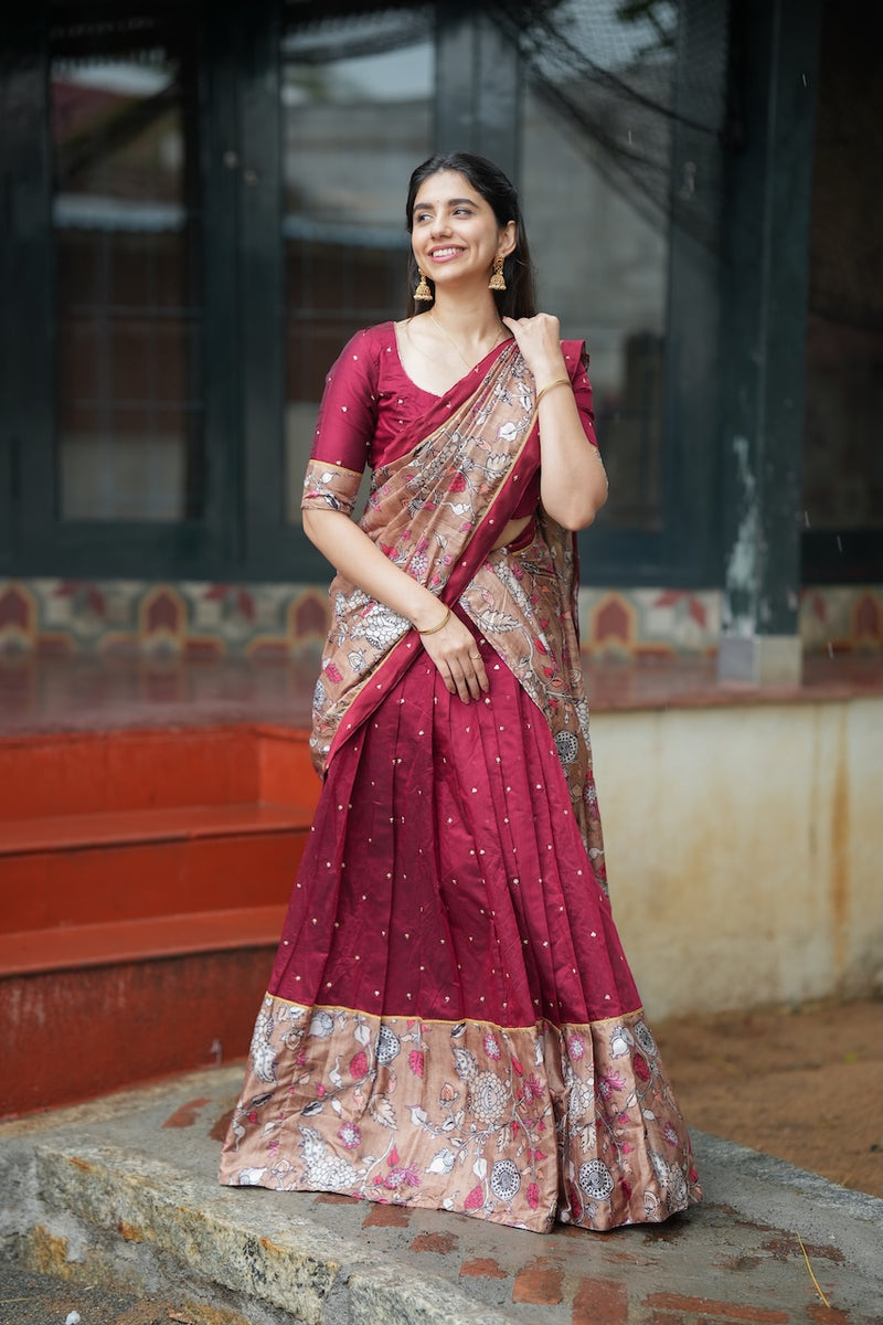 Manaswini Red Lehenga Set