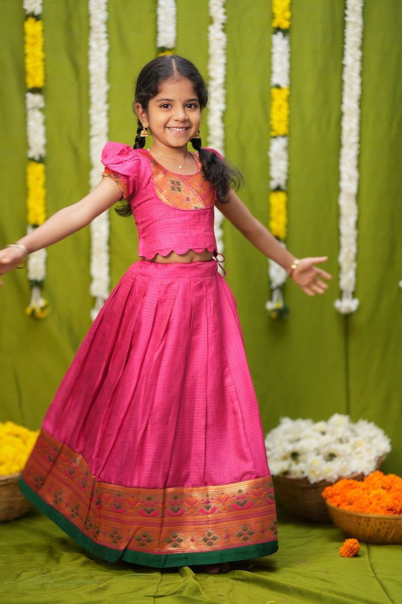 Hamsini Pink lehenga mini