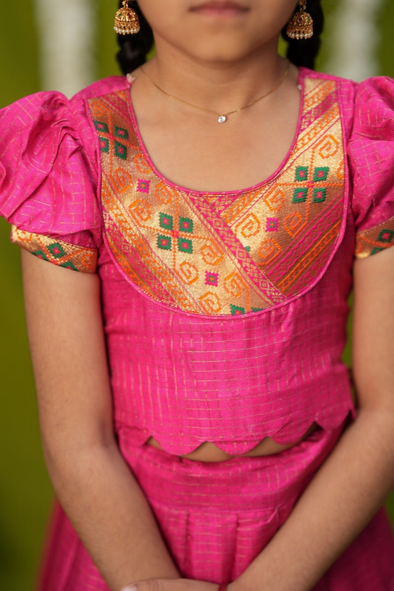 Hamsini Pink lehenga mini