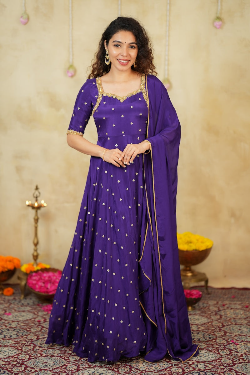 Yamuna Purple Maxi Dress