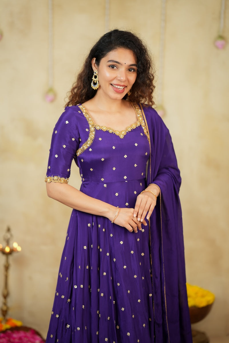 Yamuna Purple Maxi Dress