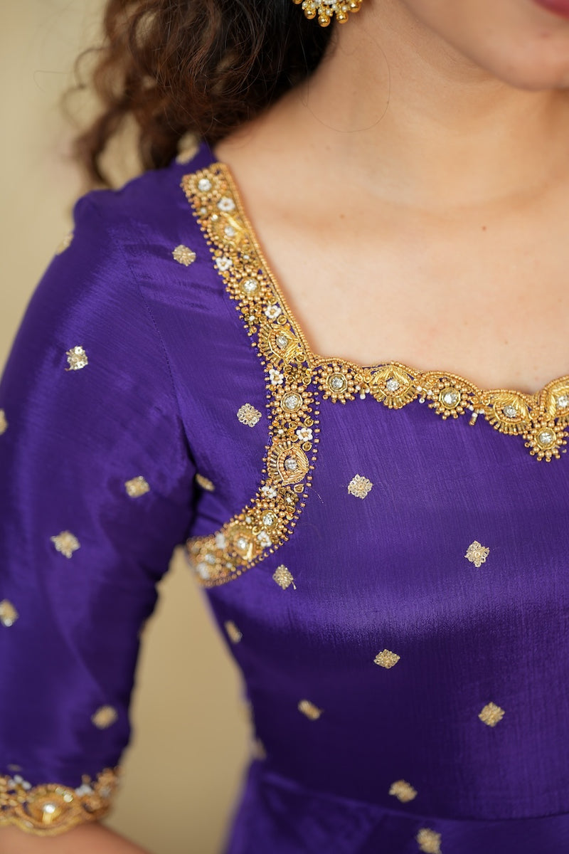 Yamuna Purple Maxi Dress