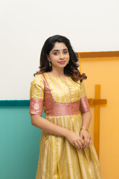 Aadhya Yellow & Pink