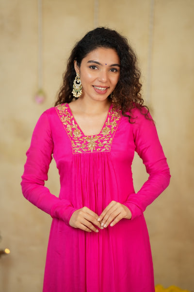Kiara Rani Pink Kurta Set