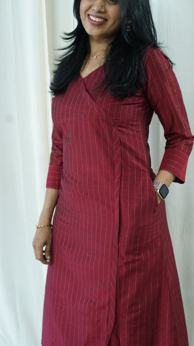 Aatika Maroon Co-Ord Set