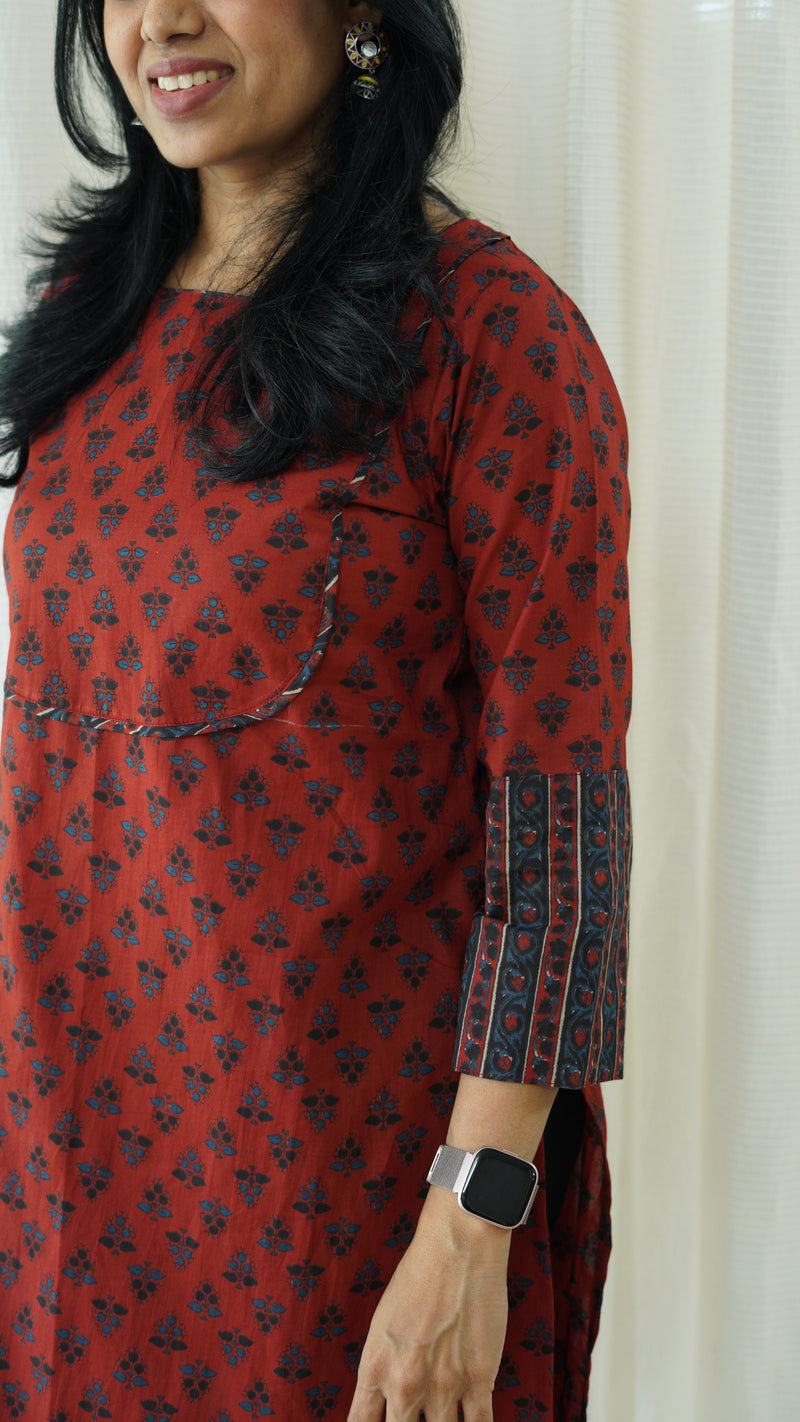 Aashvi Maroon Kurti