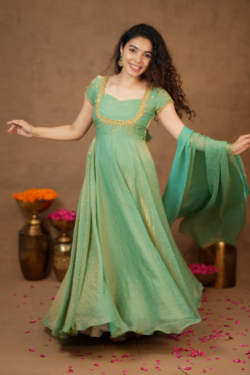 Niharika Aqua Green