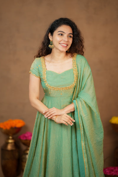 Niharika Aqua Green