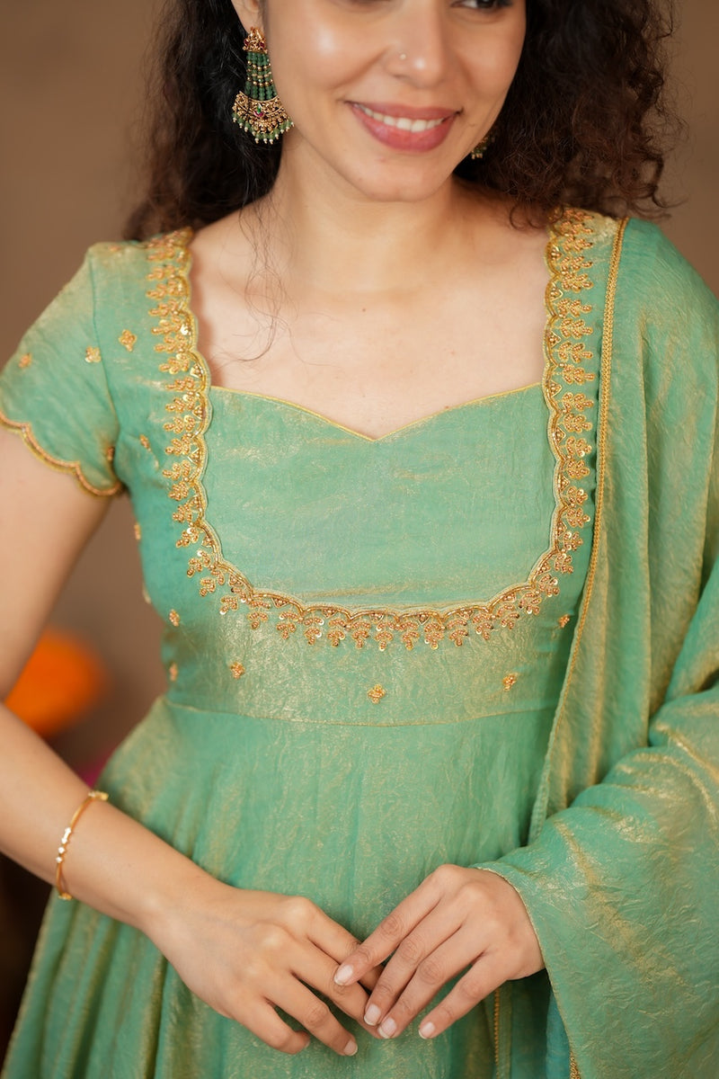 Niharika Aqua Green