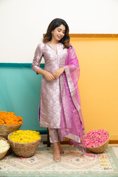 EXP - Harini Lavender Kurti Set