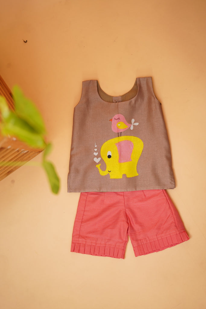 Baby Elephant Shorts Set