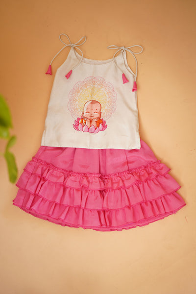 Baby Buddha Skirt set