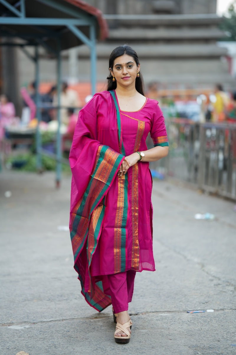 Jayanti Pink Kurti Set